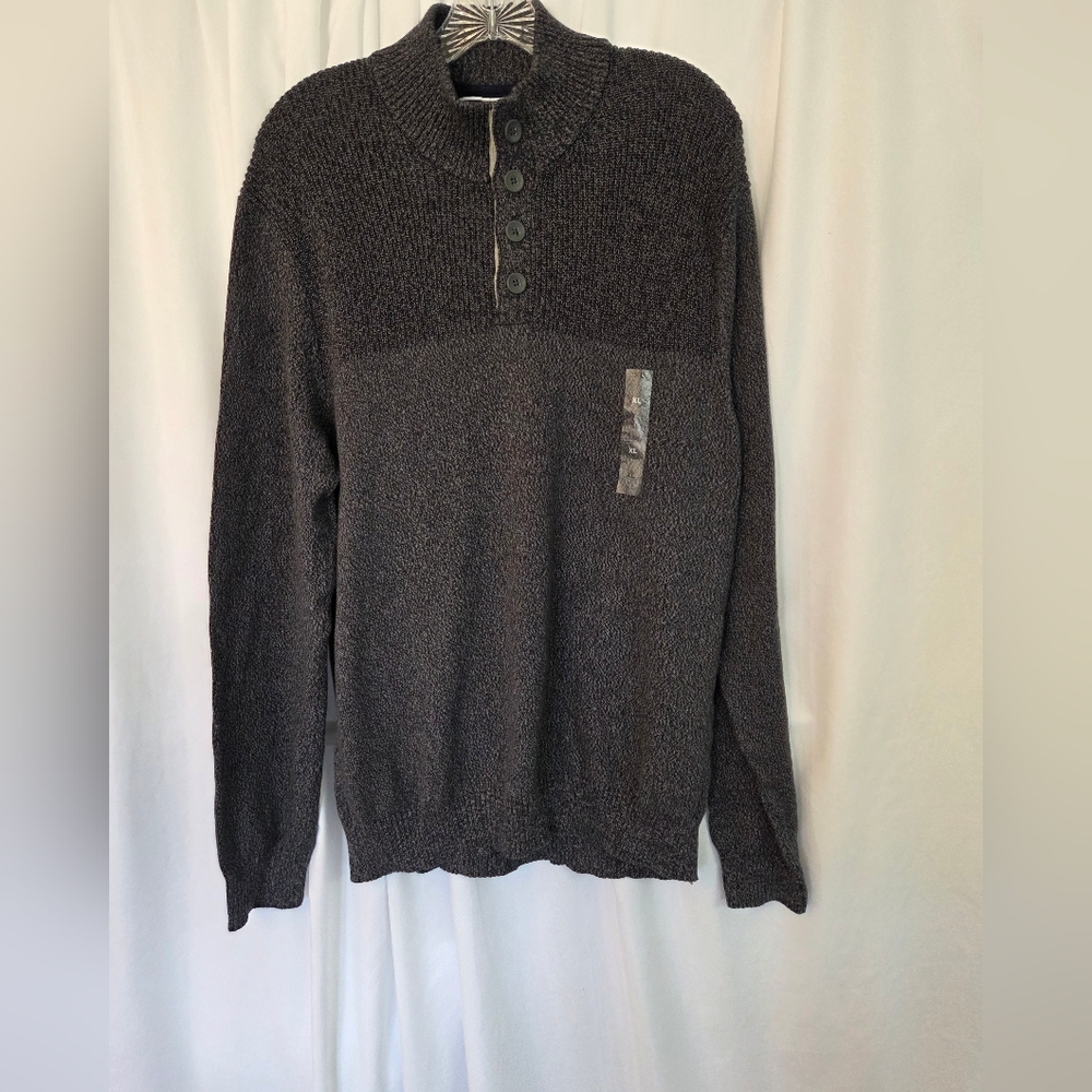 Club Room Dark Heathered Black/Gray Men's Sweater  NWT Size XL